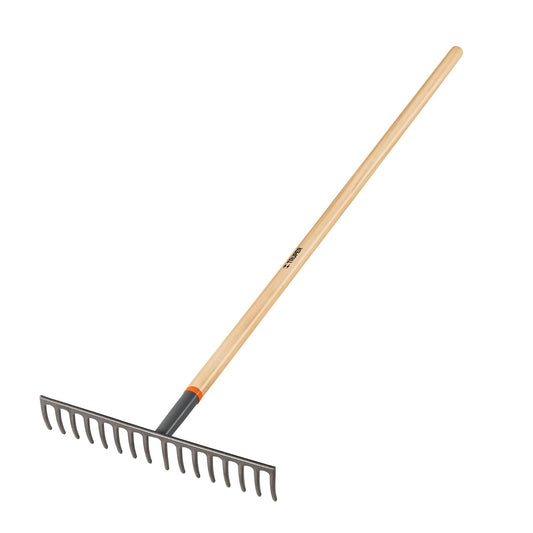 Rastrillo recto de 16 dientes con  mango de 60"