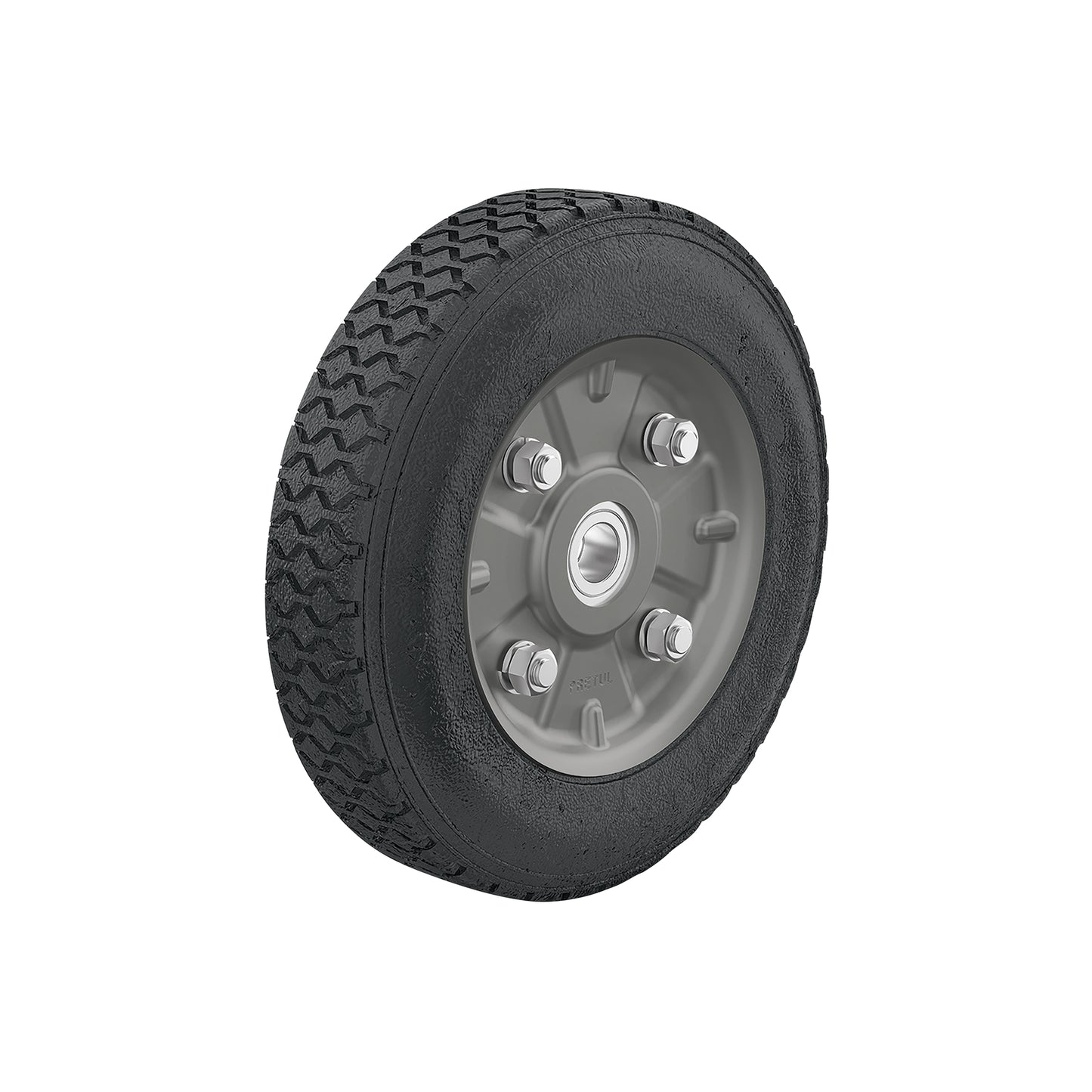 Rueda de hule sólido de 8" para diablo con doble balero