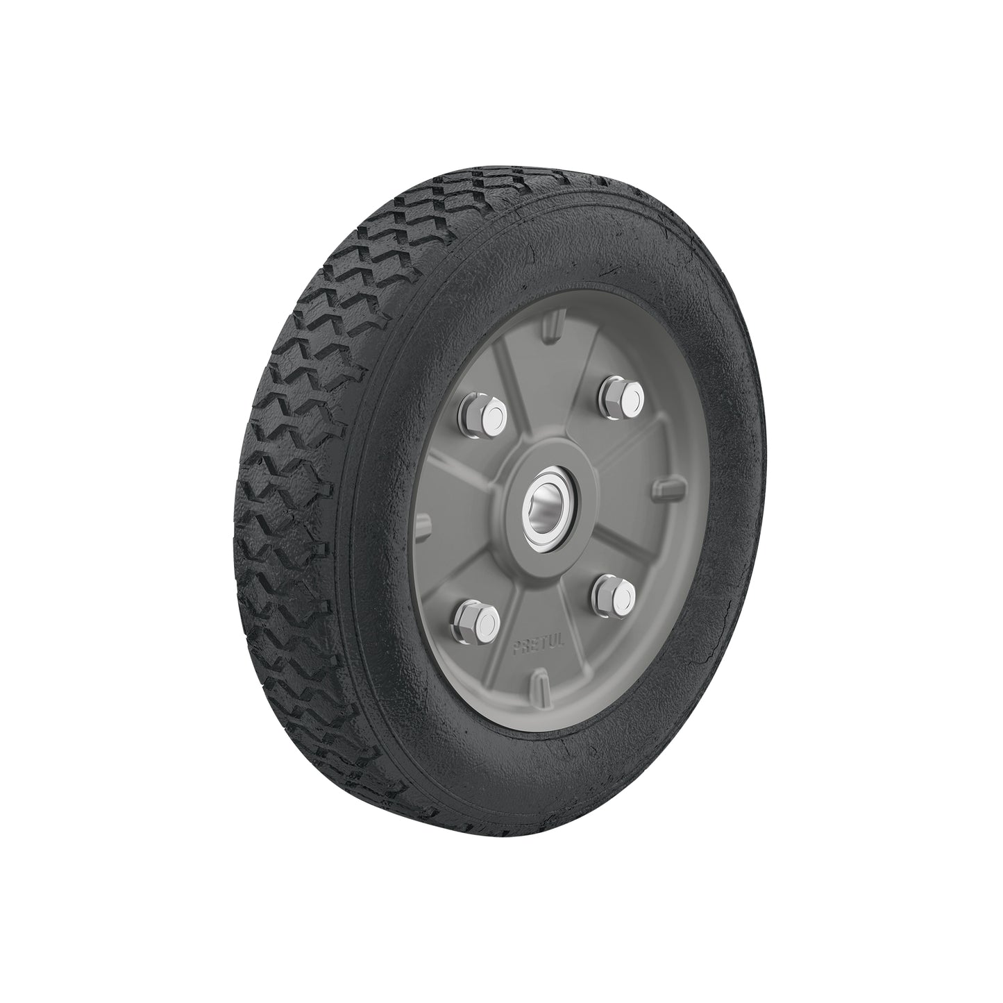 Rueda de hule sólido de 9" para diablo con doble balero