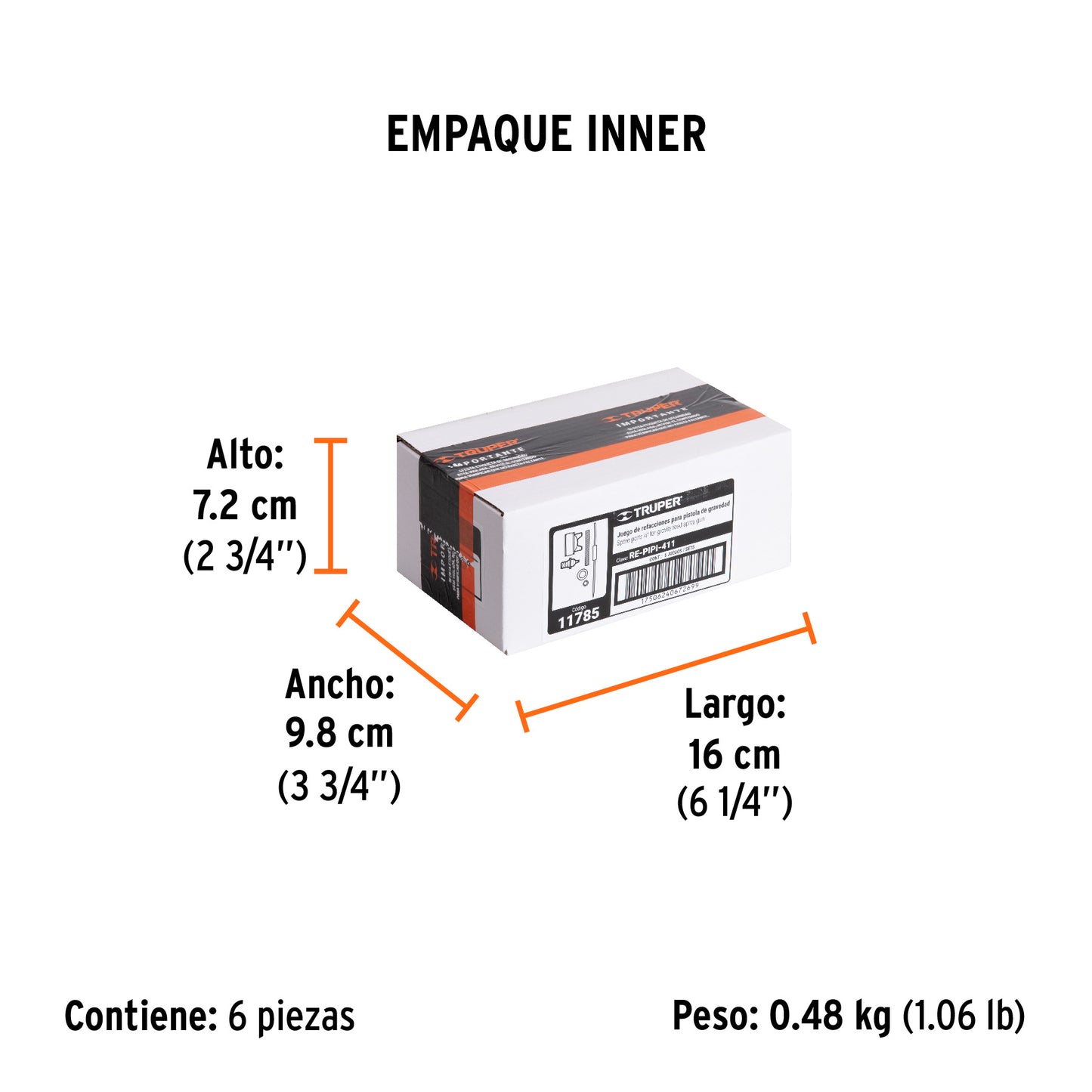 Repuestos de pistolas para pintar PIPI-411 - SKU 11785