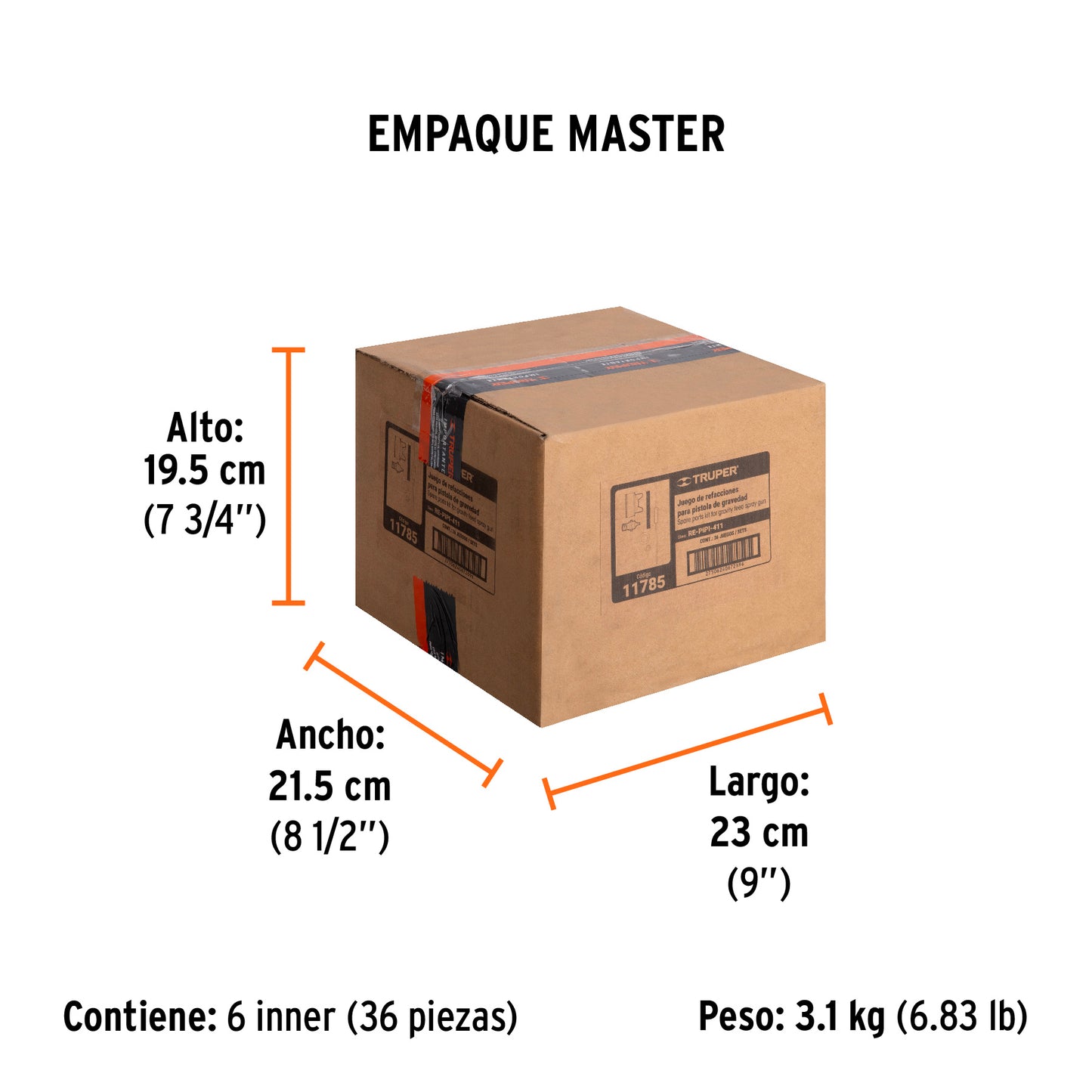 Repuestos de pistolas para pintar PIPI-411 - SKU 11785