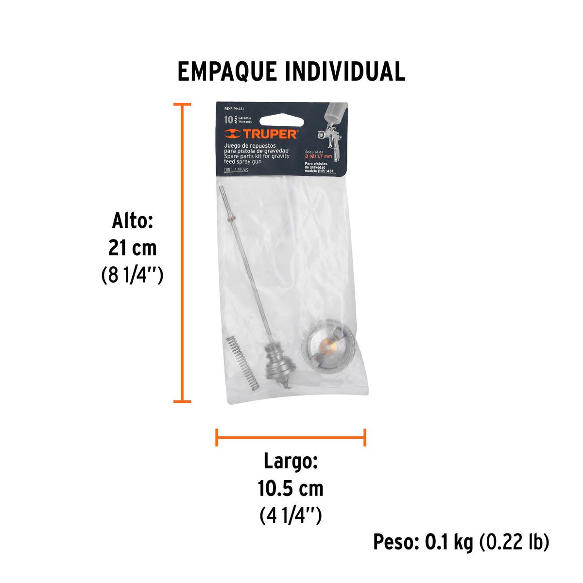 Repuestos de pistolas para pintar PIPI-431 - SKU 13052