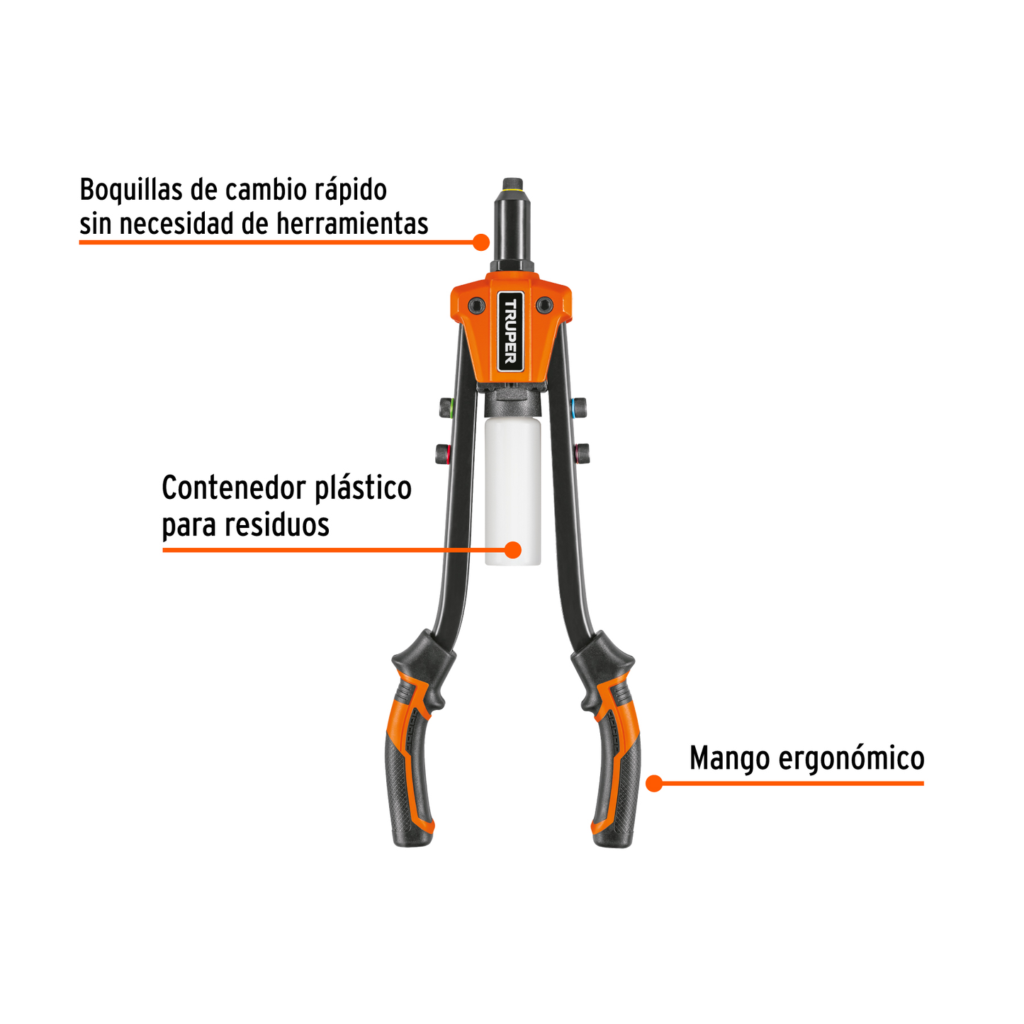 Remachadora Tipo Tijera de Uso Rudo 13"