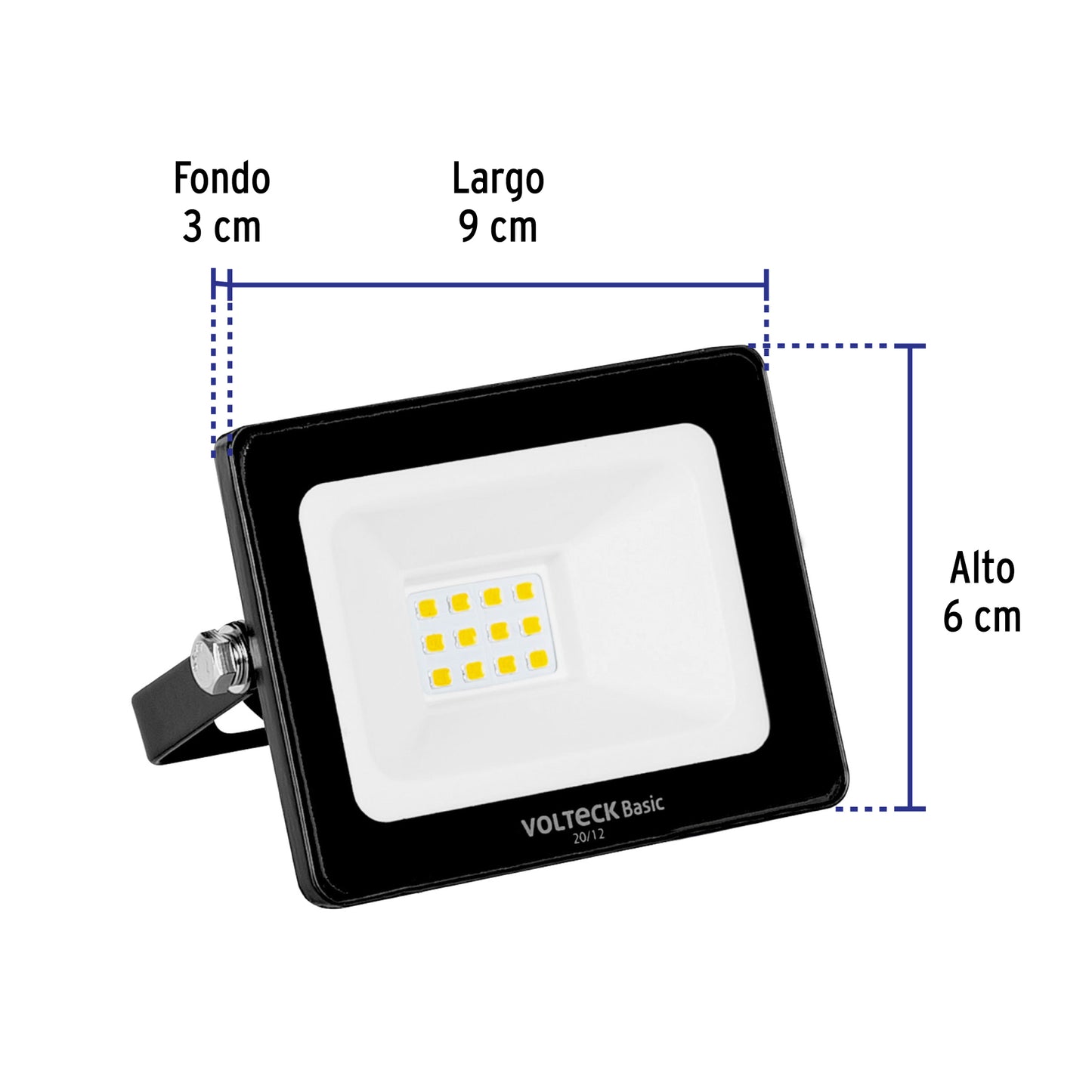 Reflector LED para exteriores de 10 W con luz de día