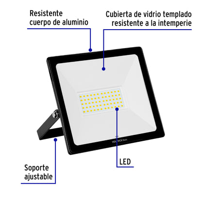 Reflector LED para exteriores de 50 W con temperatura de color 6 500 K