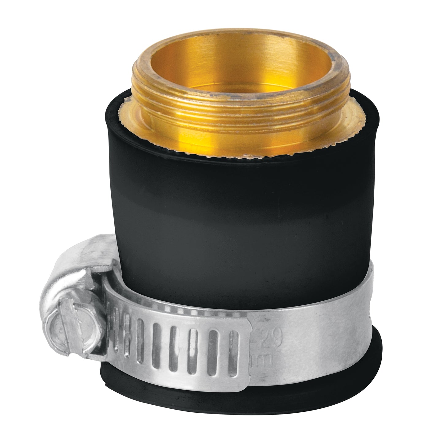 Adaptador de goma para filtro sobre tarja con conector de latón