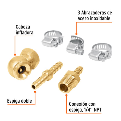 Juego 6 piezas para reparar mangueras