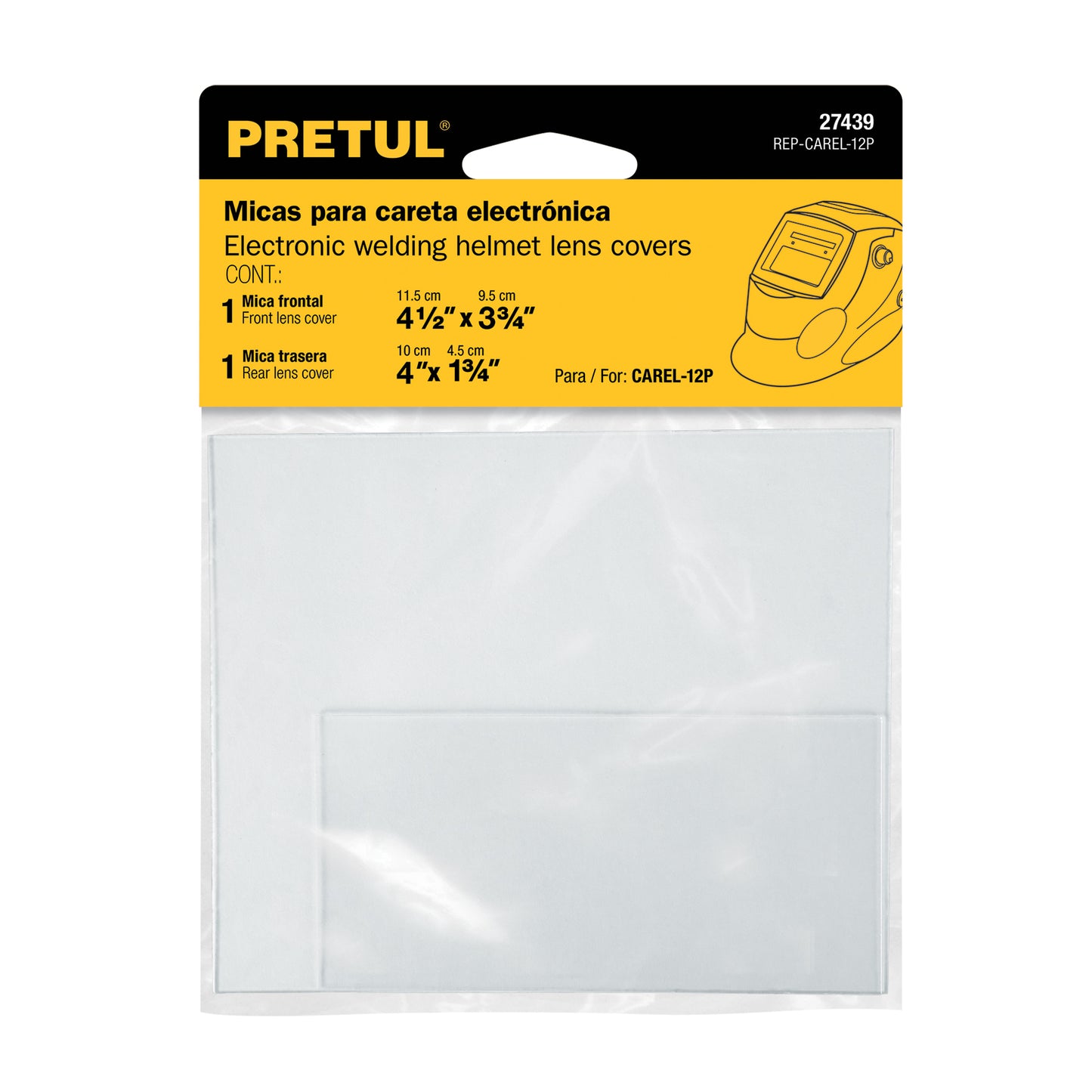 Bolsa con 2 micas para careta CAREL-12P