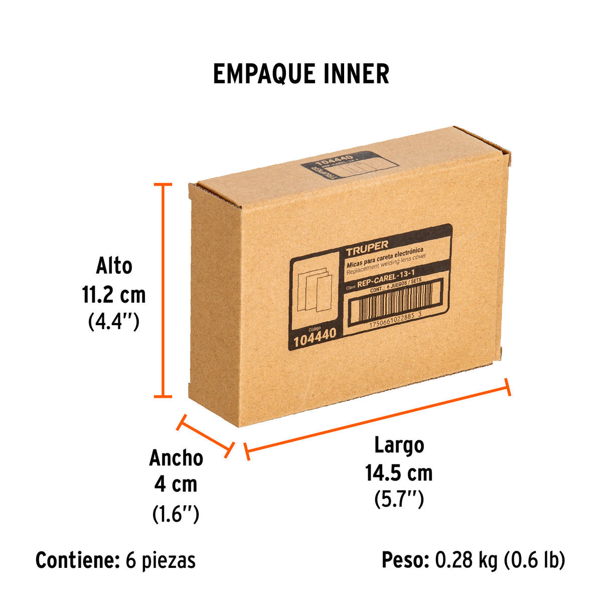 Bolsa con 3 micas para careta CAREL-13 (2025) · vista 4