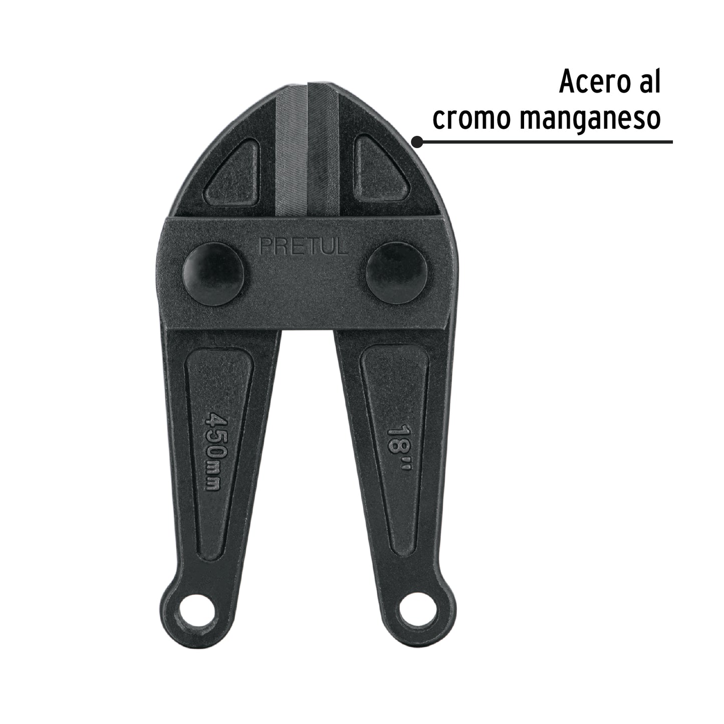 Cuchillas de repuesto para cortapernos de 18 pulgadas con acero al cromo manganeso