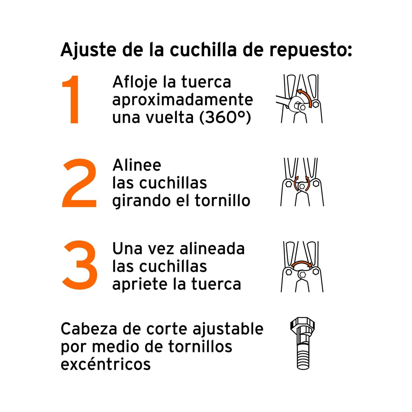 Cuchillas repuesto para cortapernos 24 pulg.