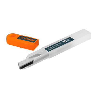 Estuche con 10 cuchillas de 9 mm para cutter