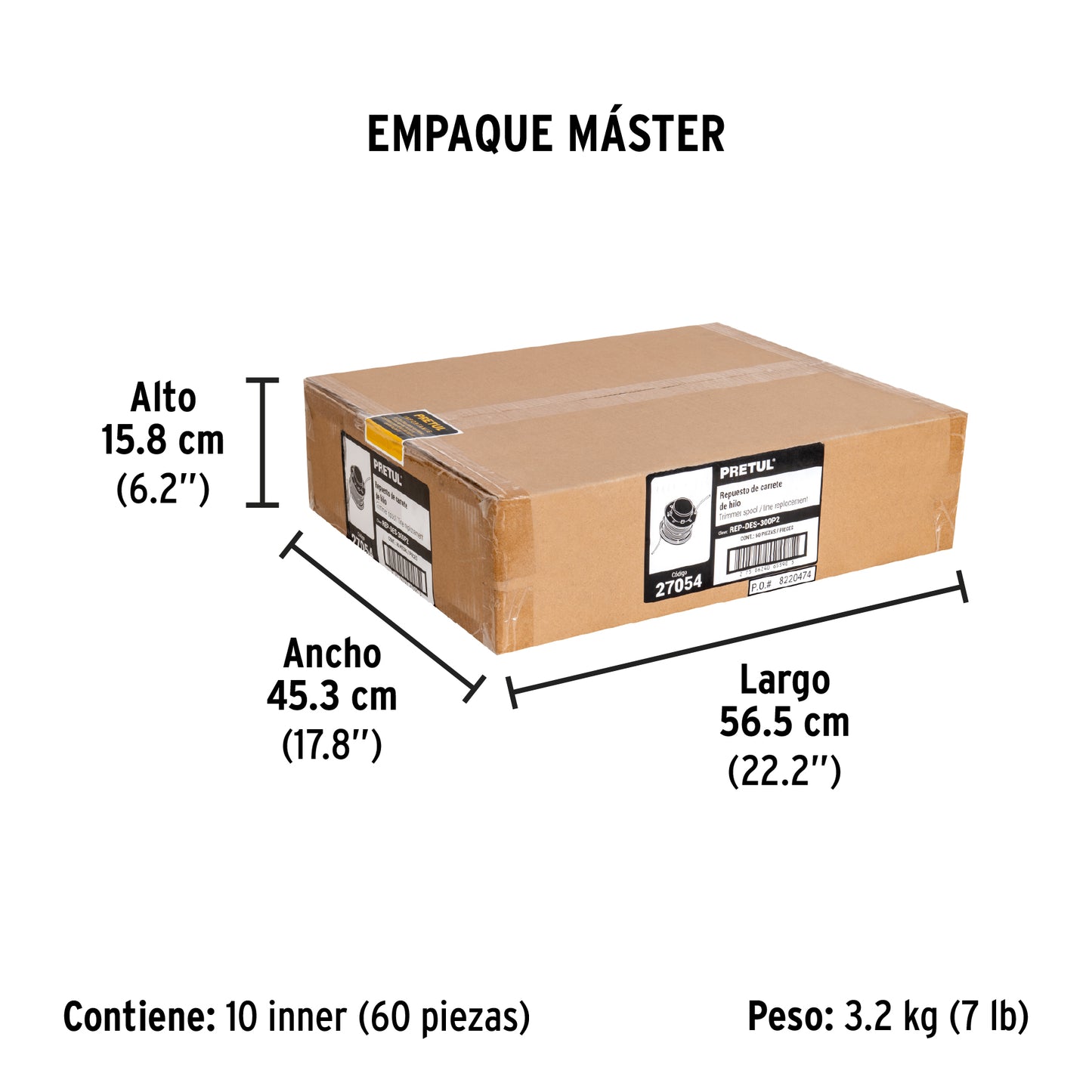 Repuesto de carrete con hilo para DES-300P2/P3 - SKU 27054