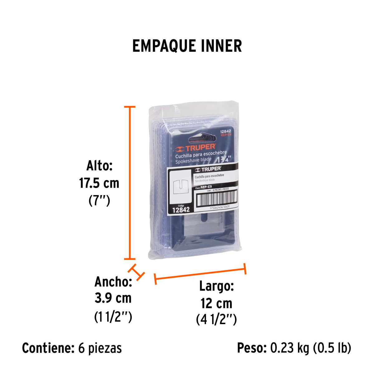 Repuesto de cuchilla para escochebre E-9R · vista 5