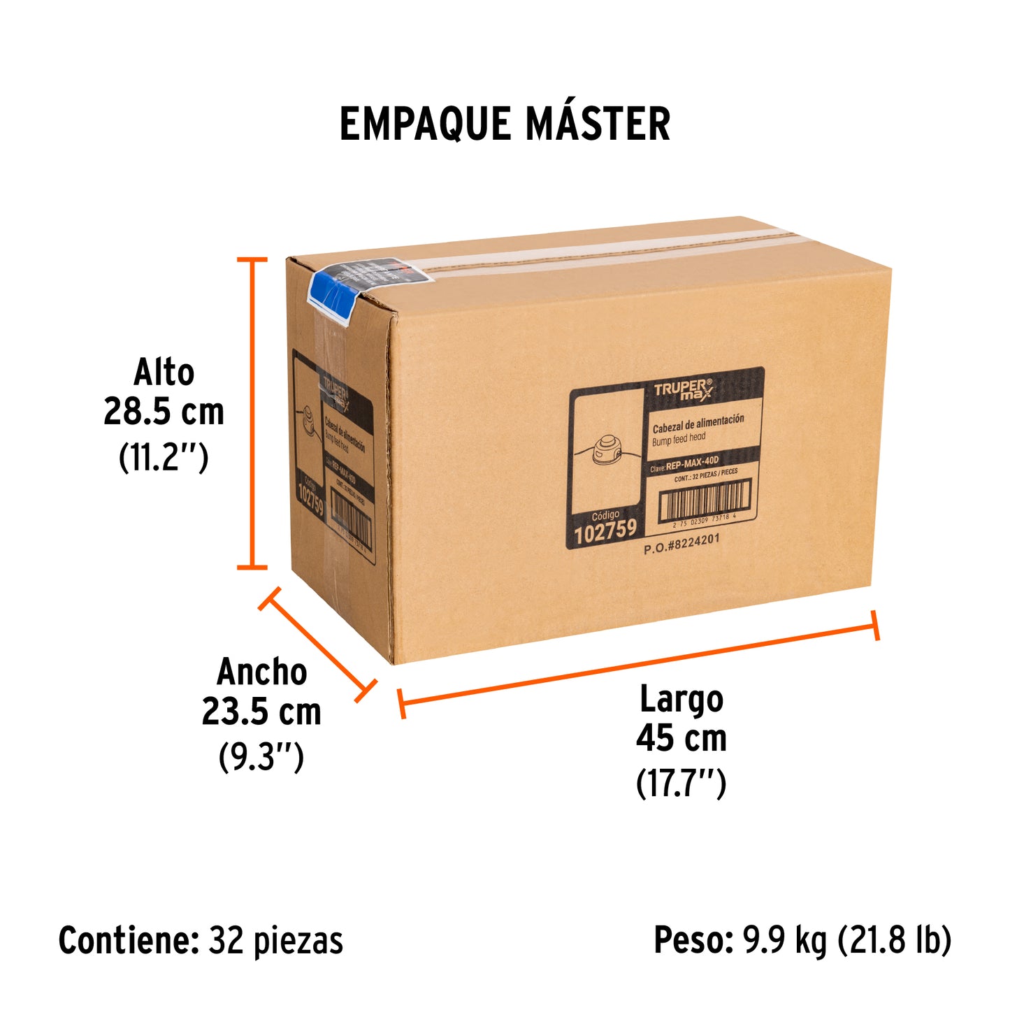 Repuesto de carrete con hilo para MAX-40D - SKU 102759