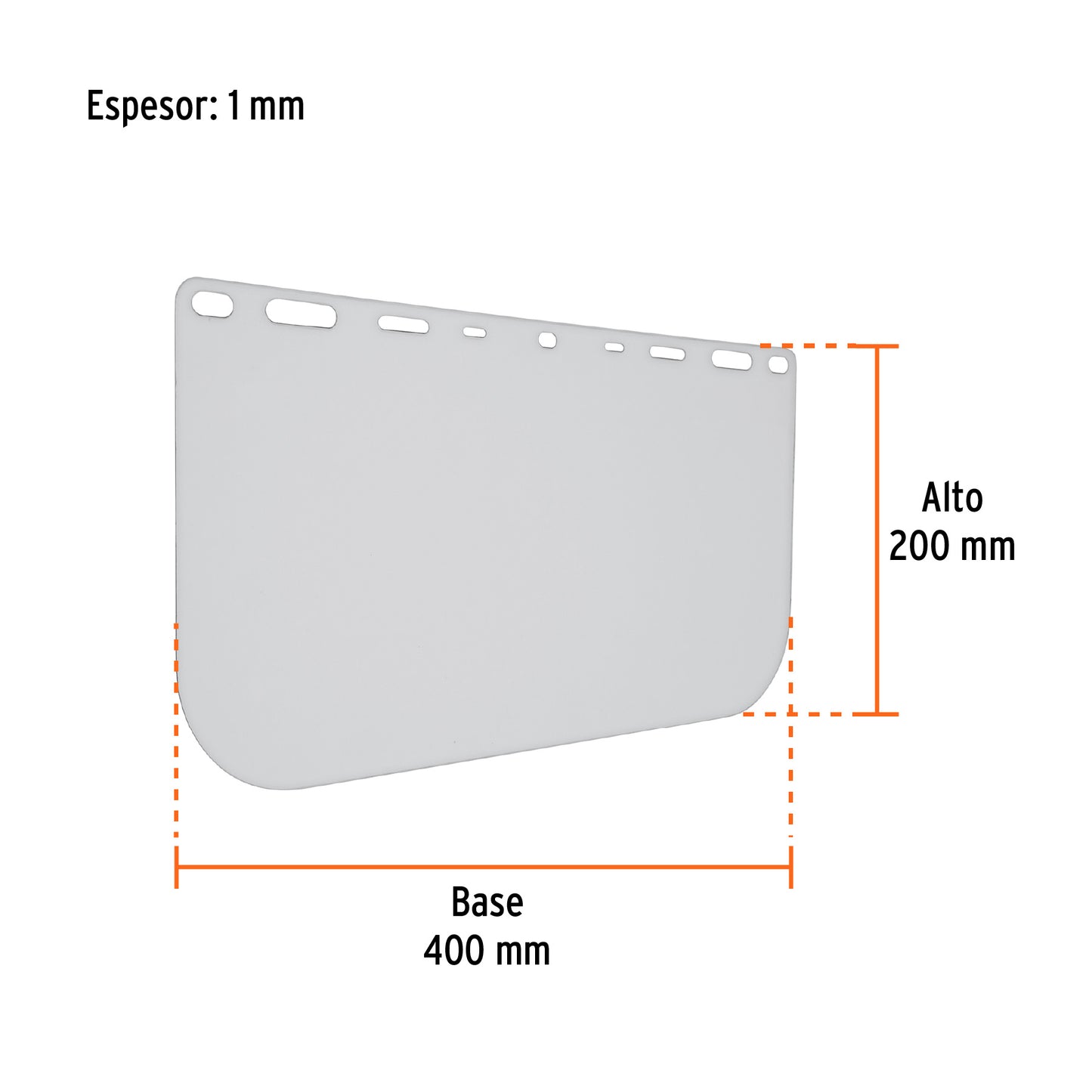 Visor de Repuesto para Careta Facial PF-500