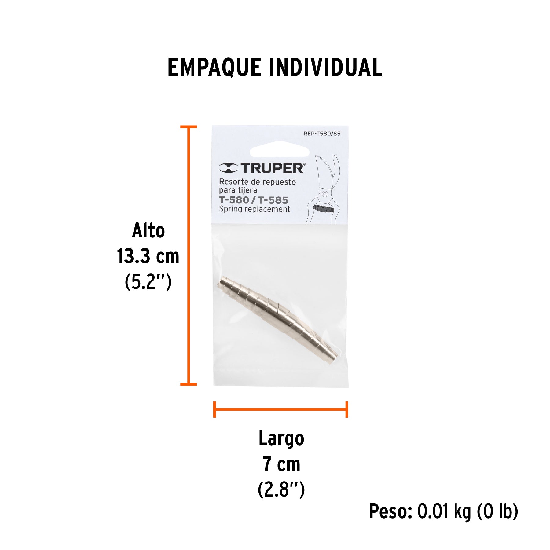 Resorte para tijera T-580 y T-585 - SKU 15188