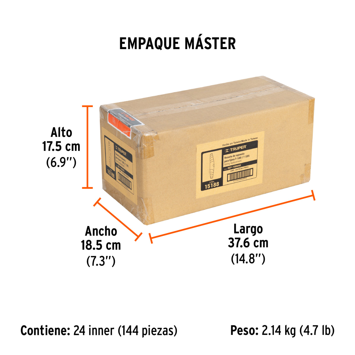 Resorte para tijera T-580 y T-585 - SKU 15188