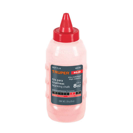 Gis rojo para tiralíneas, alta visibilidad, 8 oz
