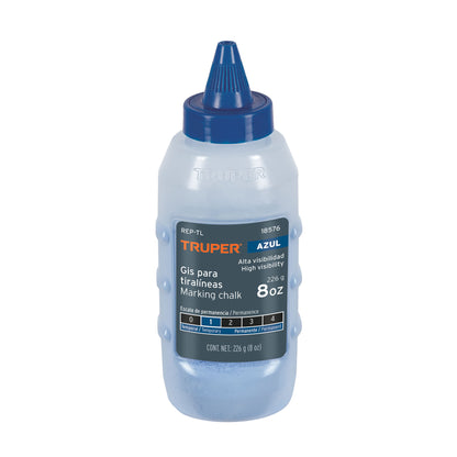 Gis azul para tiralíneas, alta visibilidad, 8 oz