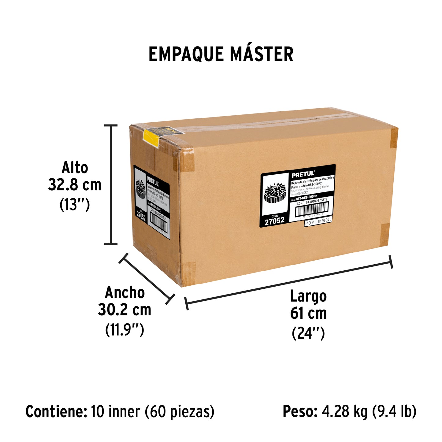Retenedor de carrete para DES-300P2/P3 - SKU 27052