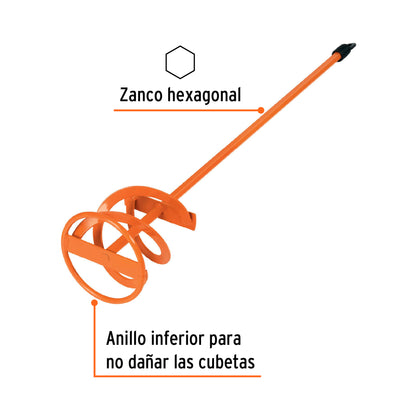 Revolvedor de pintura de 100 mm de diámetro