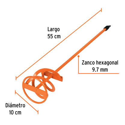 Revolvedor de pintura de 100 mm de diámetro