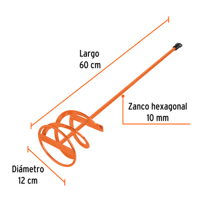 Paleta mezcladora para pintura, 120 mm de diámetro · vista 3