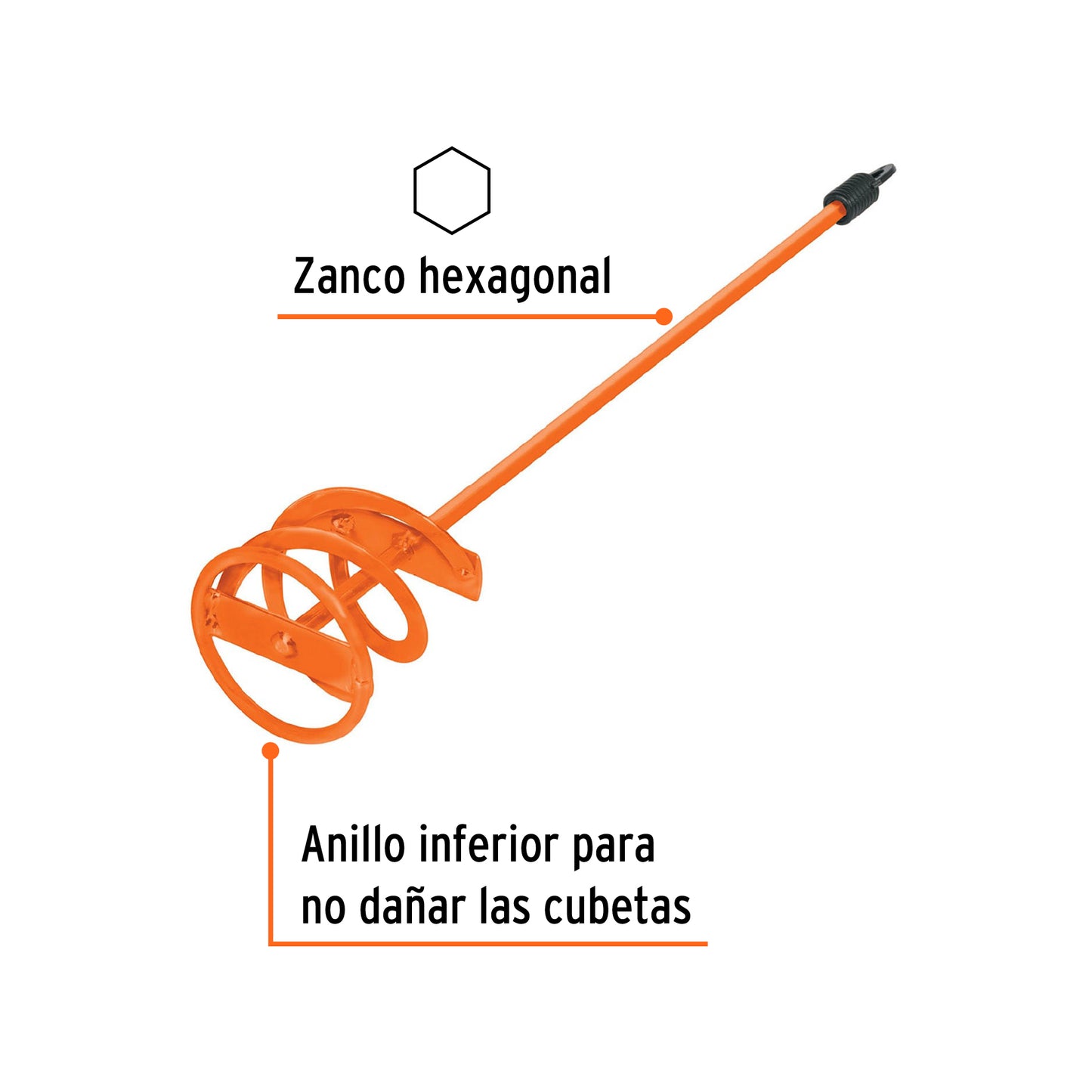 Revolvedor de pintura de 80 mm de diámetro