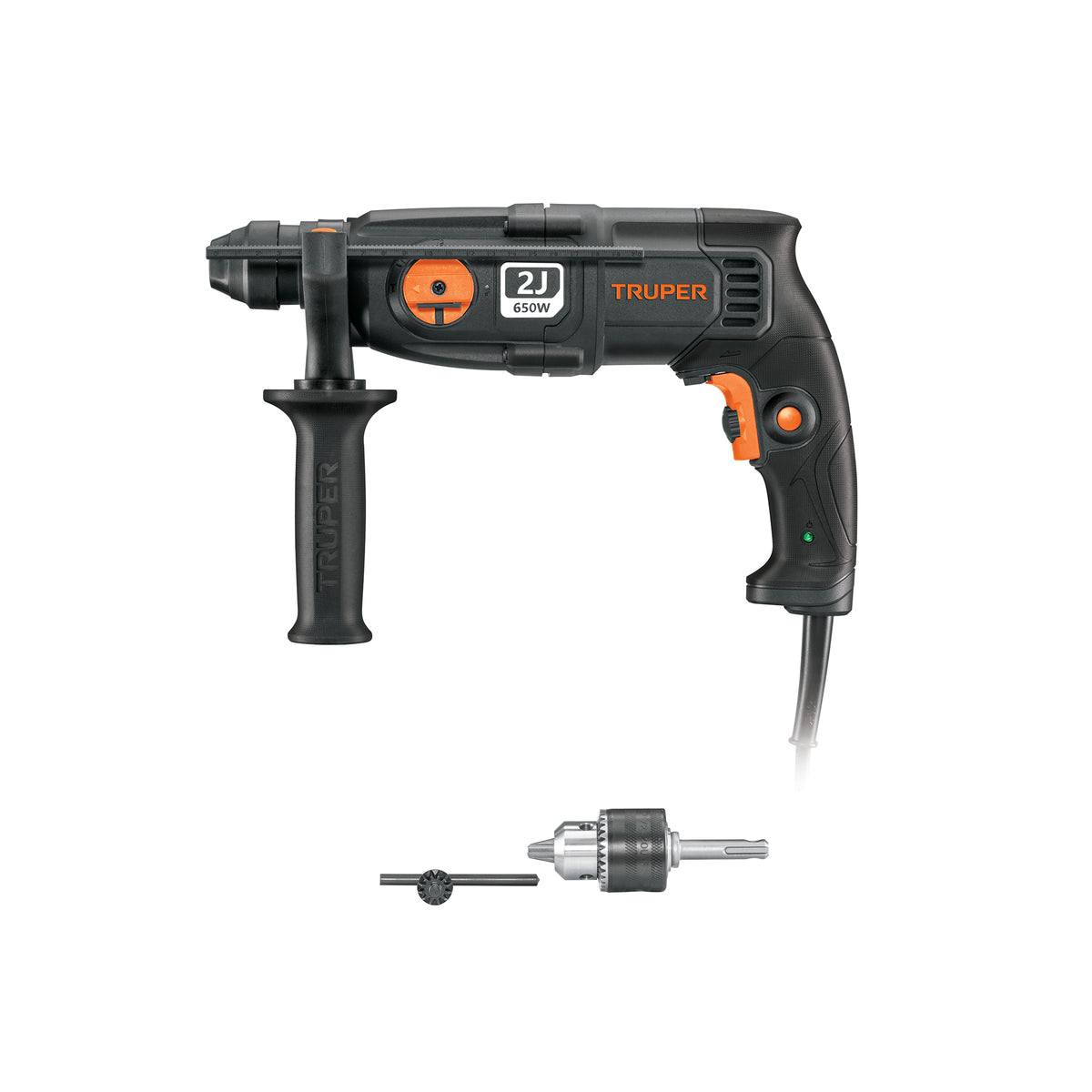 Rotomartillo SDS Plus/destornillador 2 J 650 W industrial