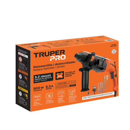 Rotomartillo SDS Plus/destornillador 3.2 J, 800W, TRUPER PRO · vista 4