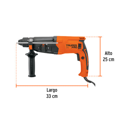 Rotomartillo SDS Plus/destornillador 3.2 J, 800W, TRUPER PRO · vista 2