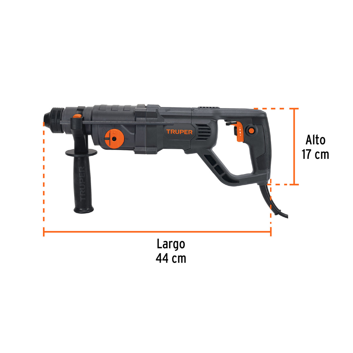 Rotomartillo SDS Plus/destornillador, 3.5 J, 800W, mango D · vista 2