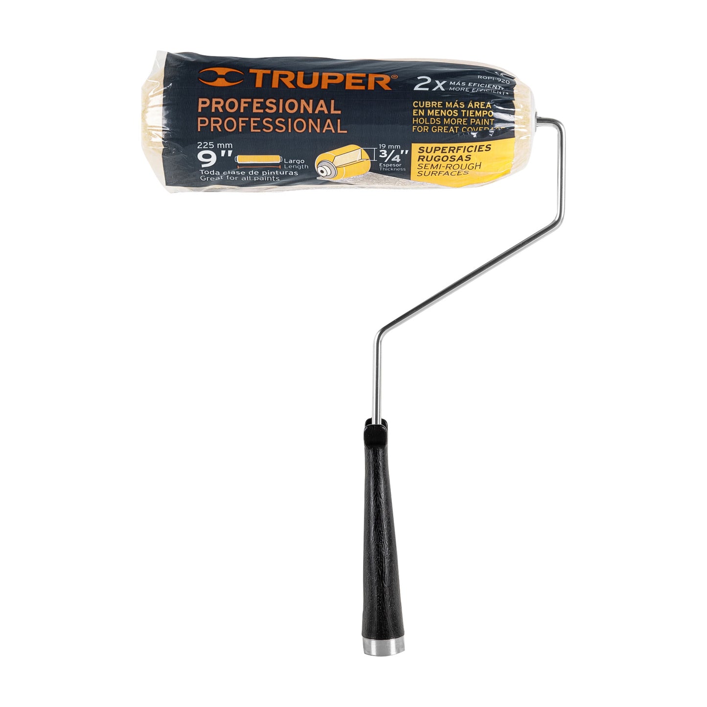 Rodillo para pintar de 9 pulgadas por 3/4 para superficies rugosas