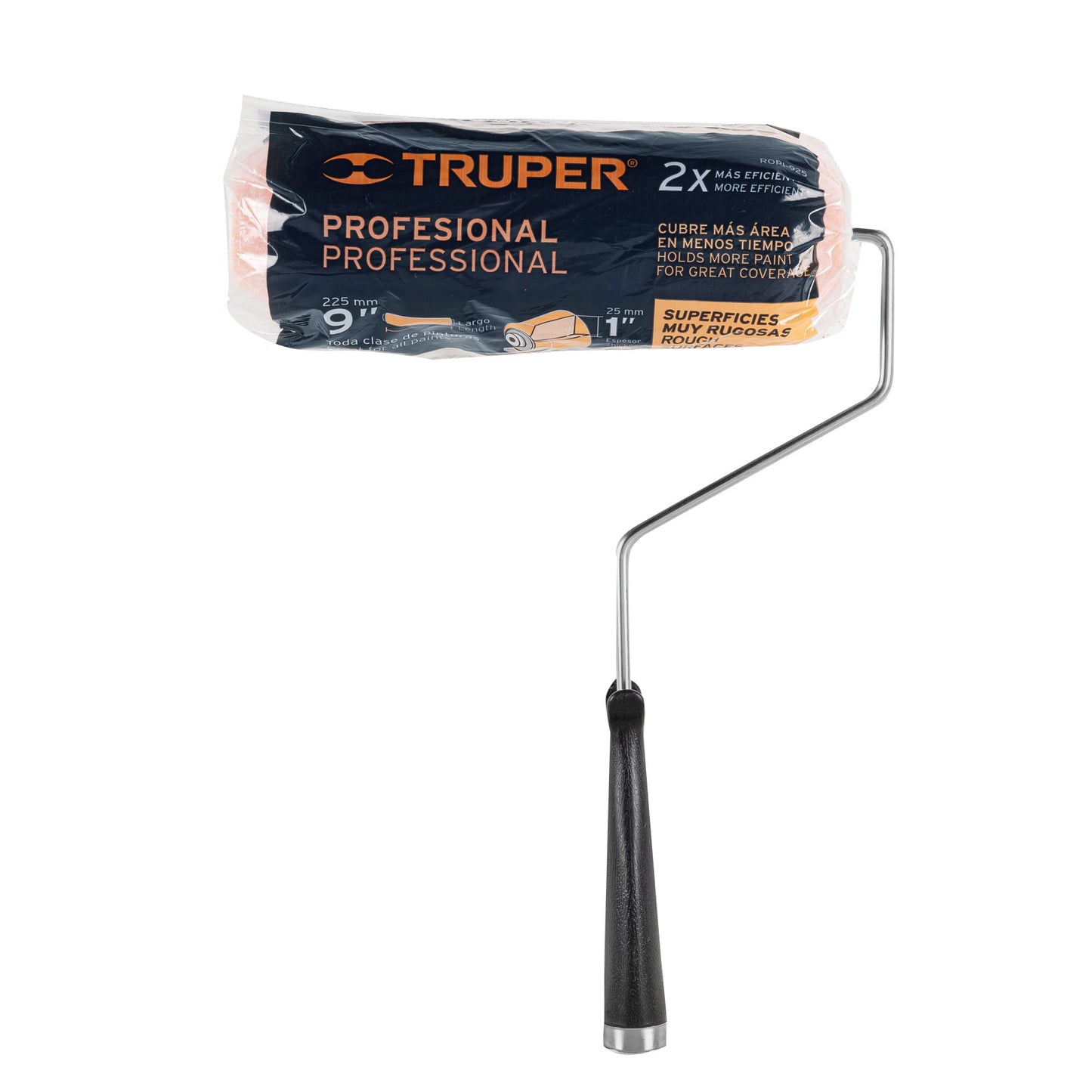 Rodillo para pintar de 9 pulgadas por 1 para superficies muy rugosas