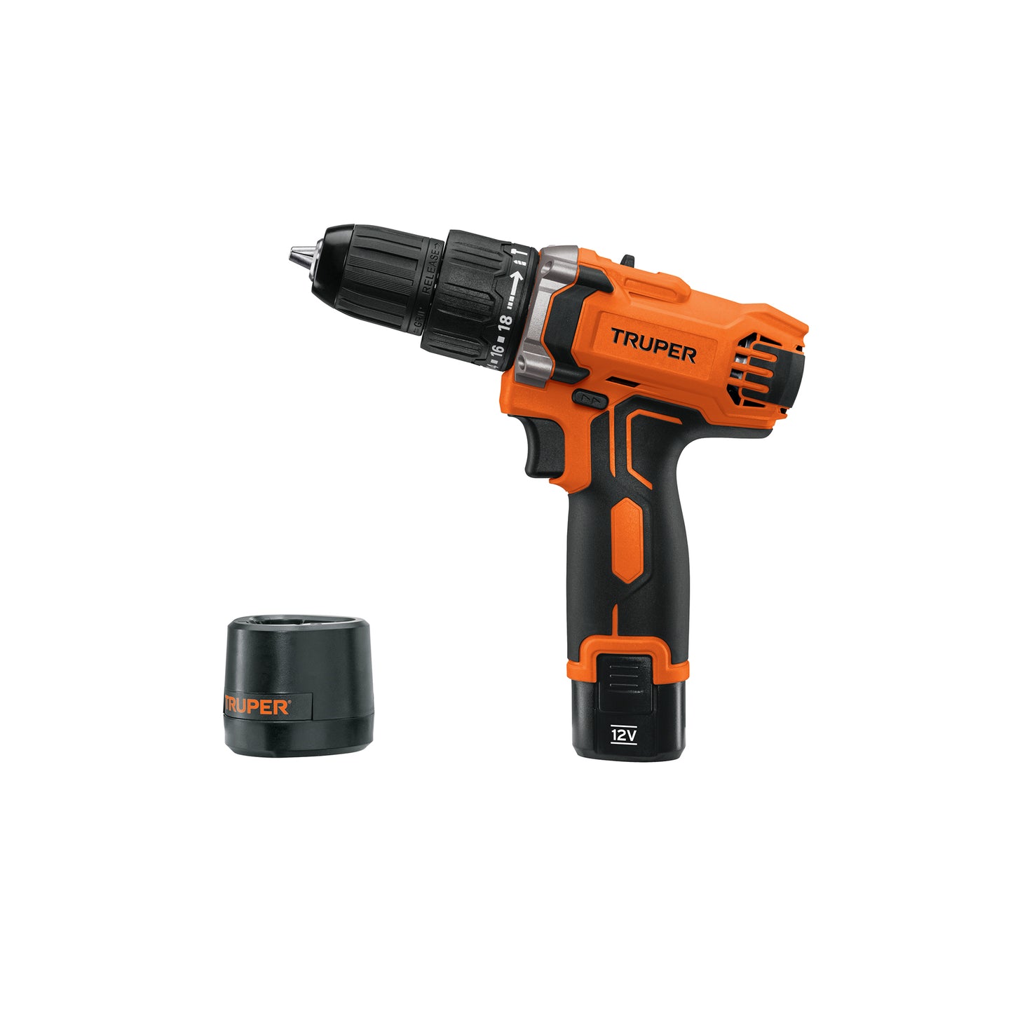 Rotomartillo compacto inalámbrico de 3/8 in con batería 12 V y dos velocidades