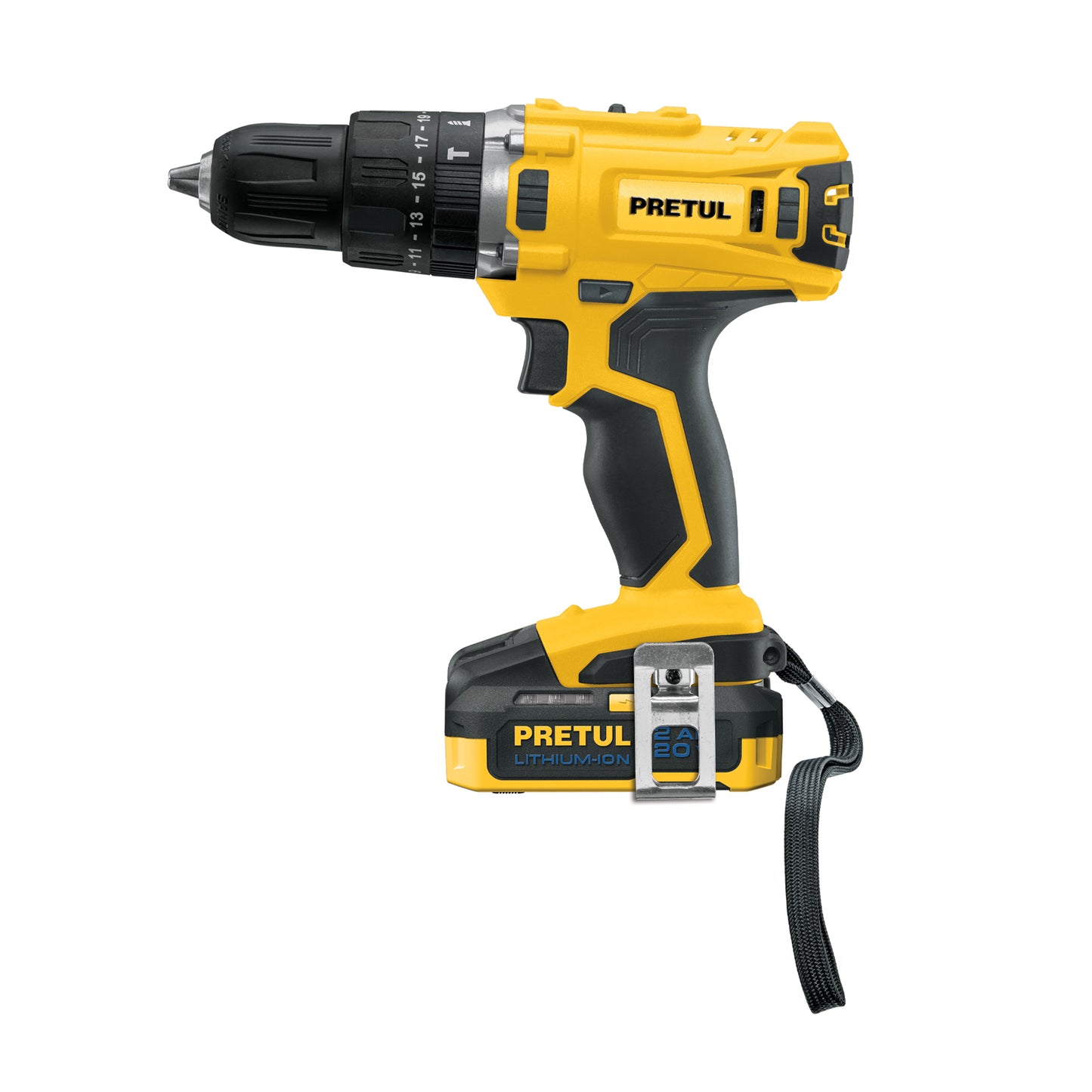 Rotomartillo inalámbrico de 1/2 in con batería 20 V y dos velocidades