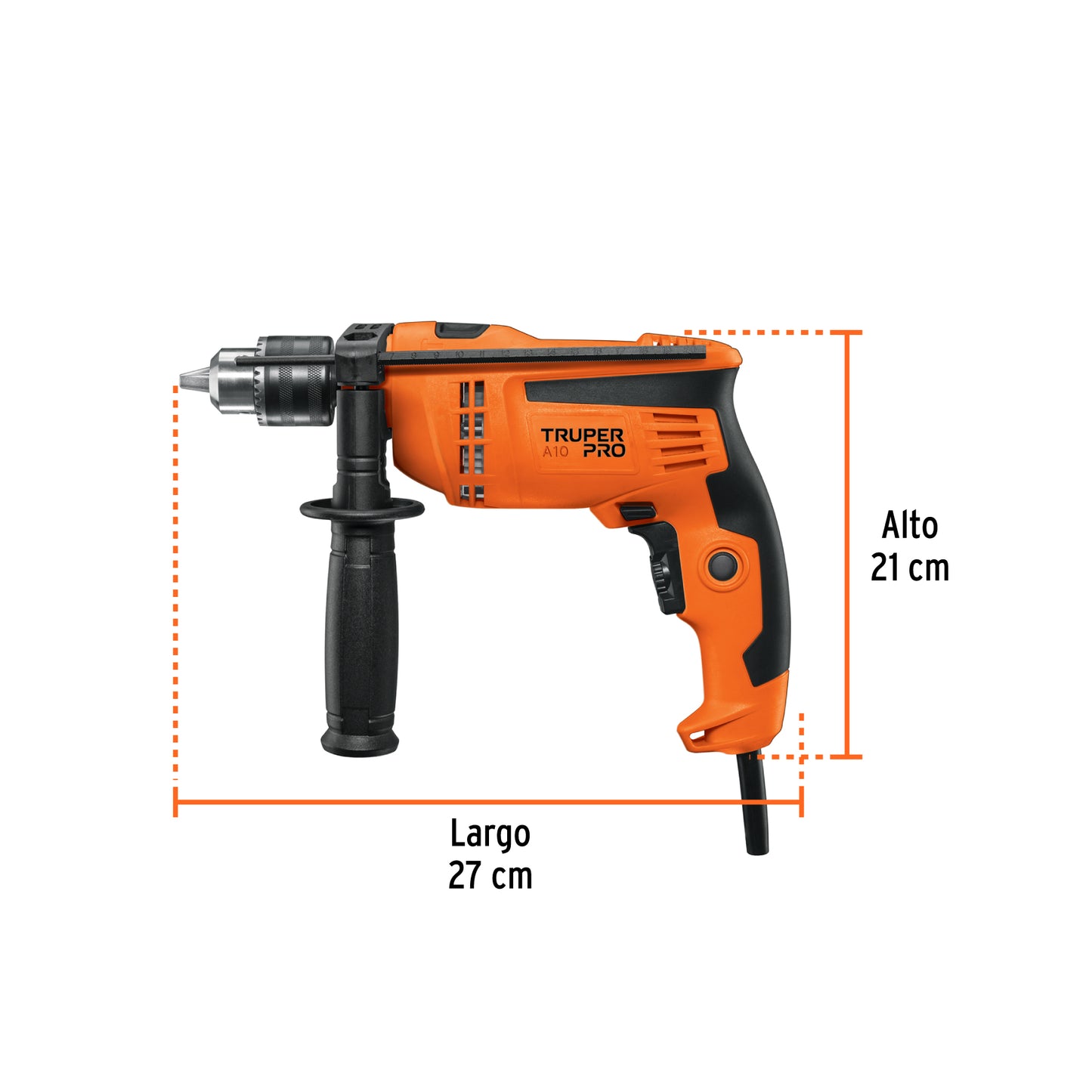 Rotomartillo/destornillador 1/2" 600 W TRUPER PRO