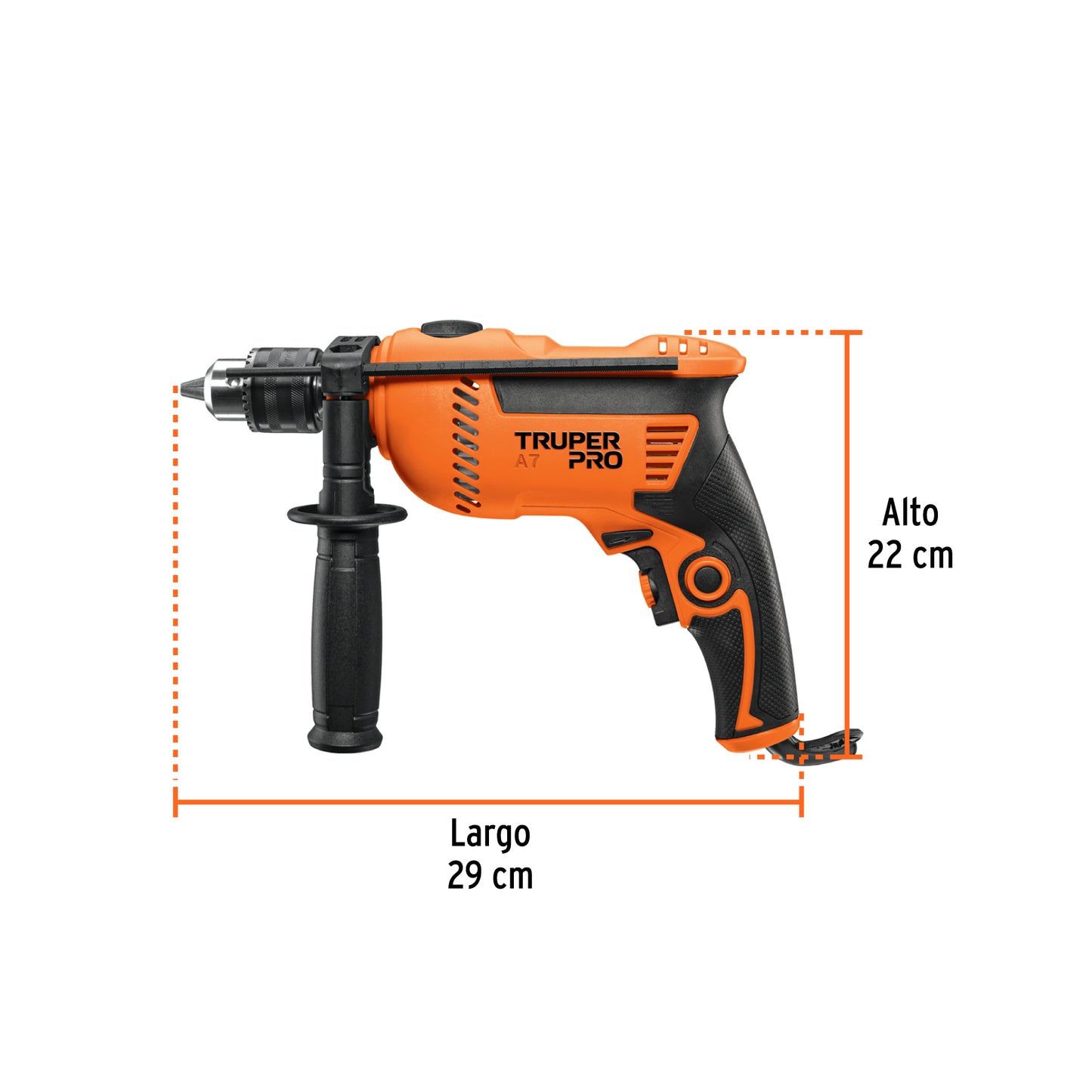 Rotomartillo/destornillador 1/2" 650 W TRUPER PRO