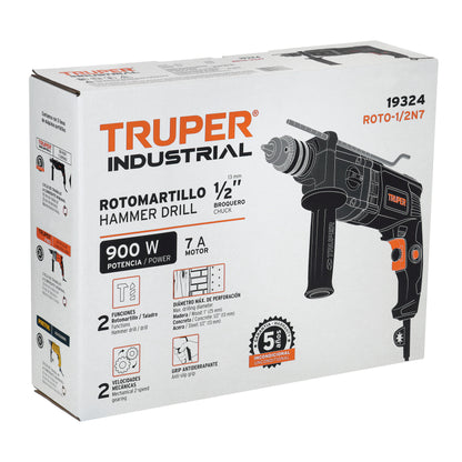 Rotomartillo/destornillador 1/2" 900 W industrial