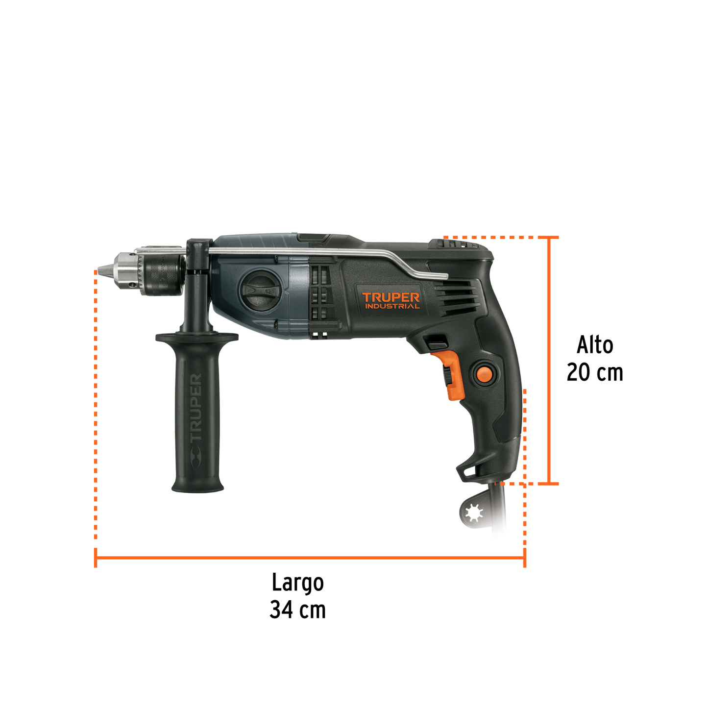 Rotomartillo/destornillador 1/2" 900 W industrial