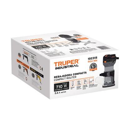 Router (rebajadora) compacto 710 W 1 HP - SKU 102315