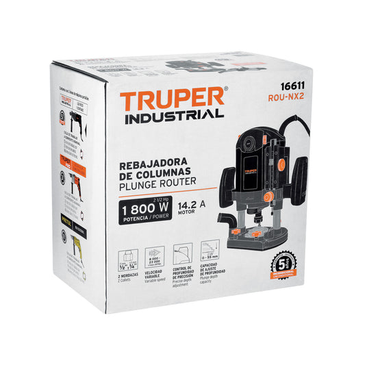 Router (Rebajadora) 1800W 2-1/2 HP INDUSTRIAL - SKU 16611