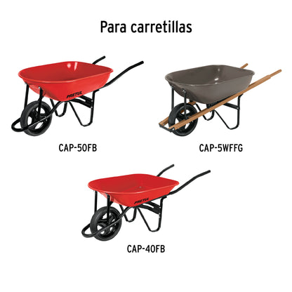 Llanta completa hule sólido 13-1/2", incluye eje y baleros · vista 4