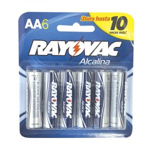 Baterías alcalinas AA 6 pack