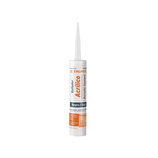Sellador acrílico de 280 ml, negro