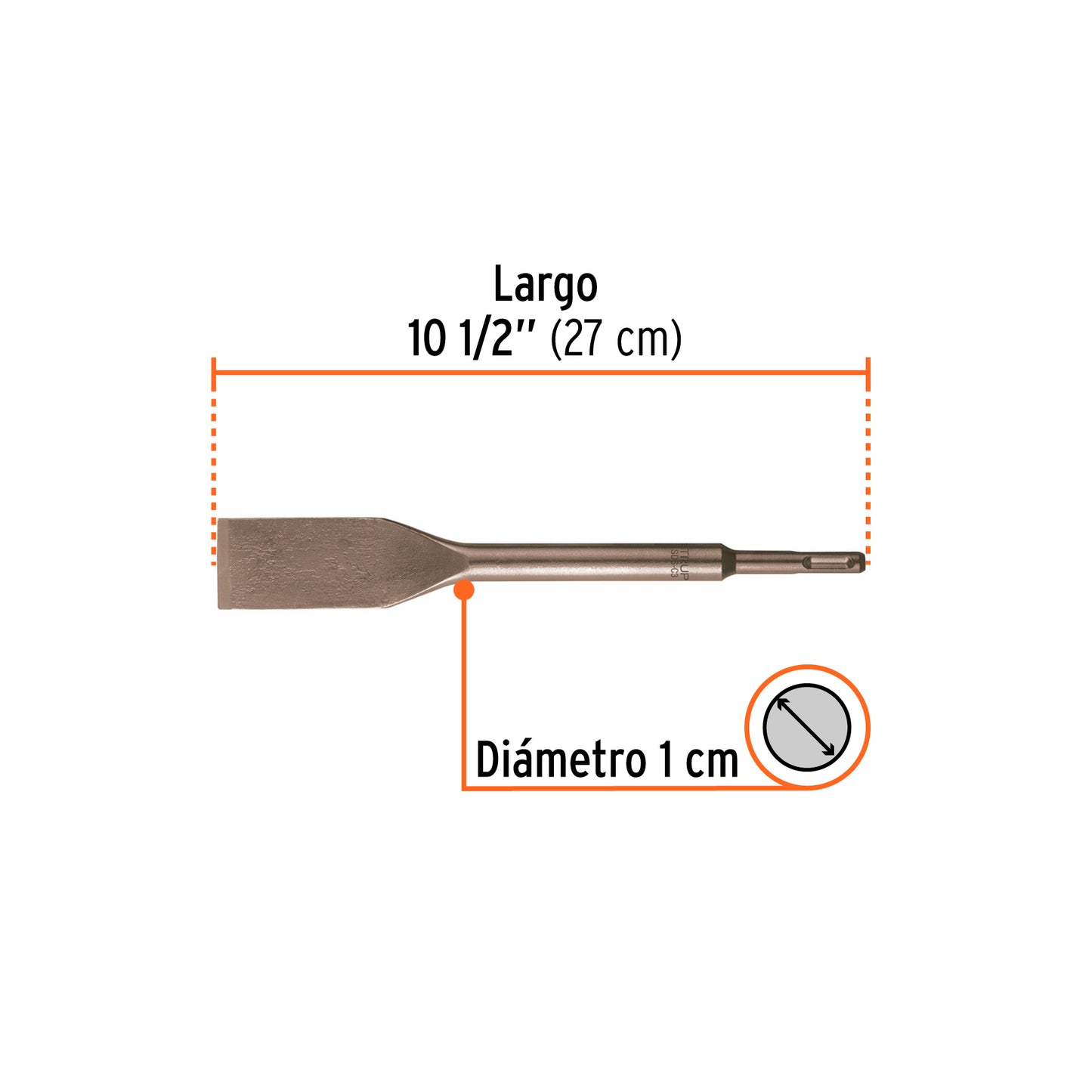 Cincel para azulejo SDS Plus de 1-1/2" x 10-1/2"