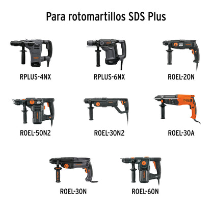 Cincel de punta SDS Plus de 10 in