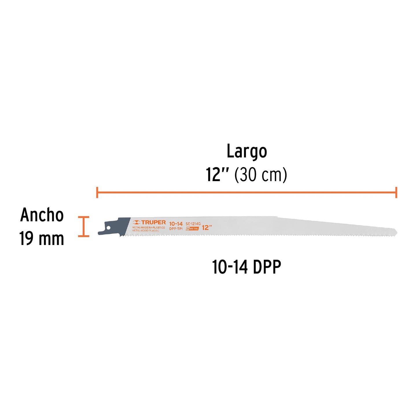Hojas para Sierra Sable de 12"  Paquete con 2