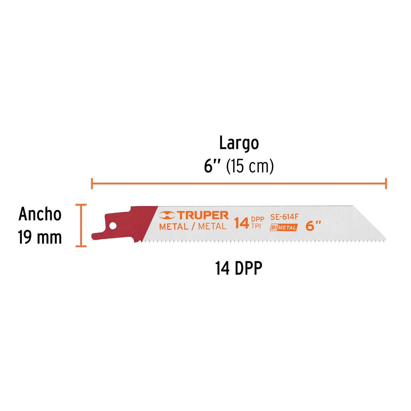 Blíster con 2 seguetas sierra sable 6pulg